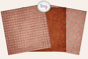 Fall Gingham Scrapbook Papers, a Pattern Graphic by Lavender Mint Graphics (Thumbnail 2 of 5)