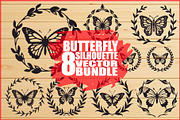Butterfly Design Bundle, an Illustration by Creativeshirt (Thumbnail 1 of 9)