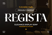 Regista - Display Serif, a Serif Font by Lettermine (Thumbnail 1 of 10)