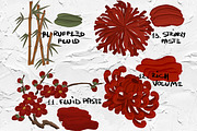 Thick paint Procreate brushes, a Brush Add-On by TheWhiteCatLab (Thumbnail 9 of 21)