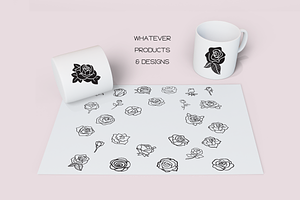 Rose Doodles - Dingbats Font