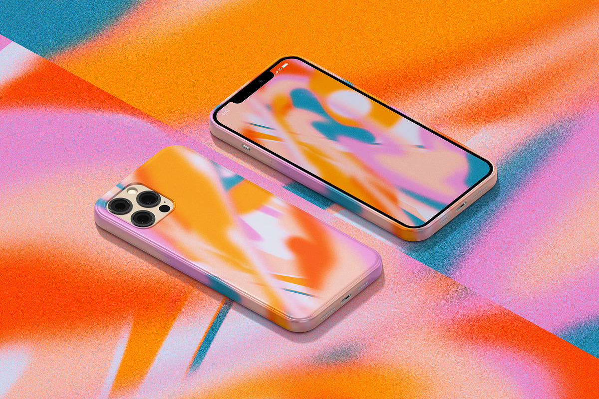 Gradient 70s - backgrounds set, a Background Graphic by LiiaLonn Studio (Photo 3 of 7)