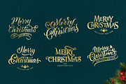Merry Christmas watercolor set, a Poster Template by Anna's Lettering (Thumbnail 12 of 18)