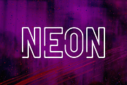 Neon Quaker - Outline Round Font, a Sans Serif Font by Iqsiart Studio (Thumbnail 4 of 7)