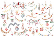 Christmas Joy Watercolor Collection, an Object Graphic by LenArt (Thumbnail 12 of 16)