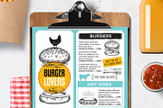 FREE! Trifold + Food Menu Burger, a Brochure Template by BarcelonaShop (Thumbnail 2 of 4)