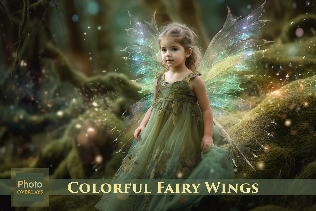 Colorful Fairy Wings, a Texture Graphic by HappyNews (Photo 1 of 10)