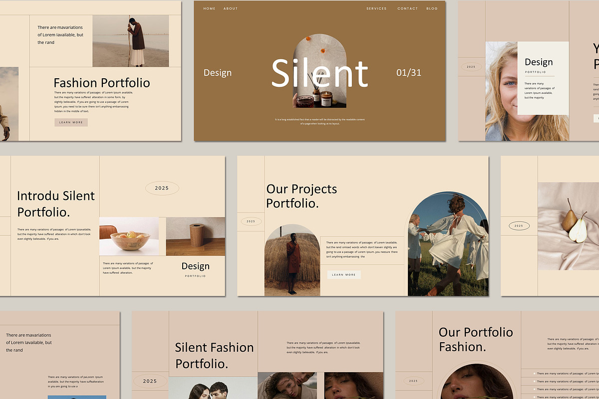 Silent Portfolio Template, a Presentation Template by Pradaxa (Photo 8 of 9)