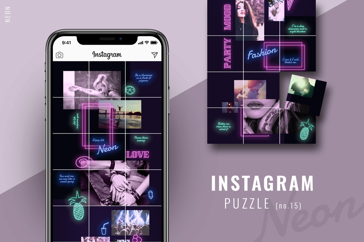 81% OFF| BUNDLE v.2-Instagram Puzzle, a Social Media Template by CreativeFolks (Photo 14 of 18)