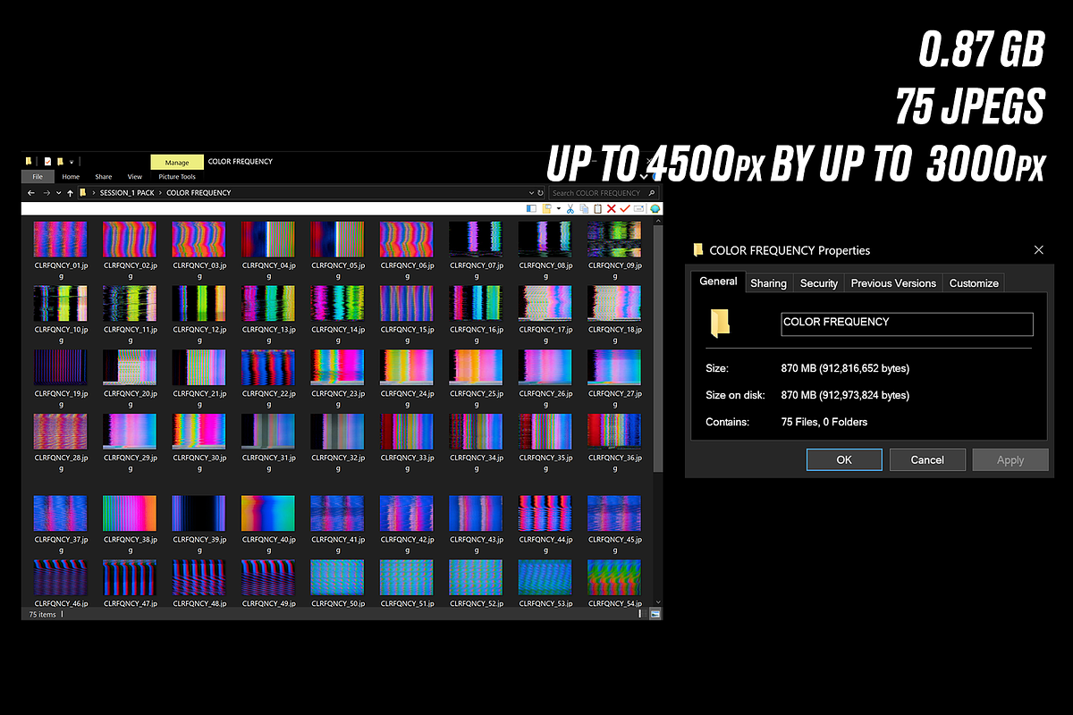 75 Glitch Backgrounds -COLOR_FREQNCY, a Texture Graphic by Zomb (Photo 4 of 5)