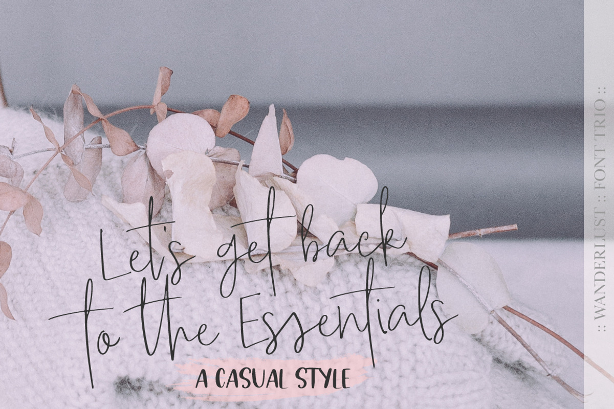 Wanderlust Font Trio preview 2