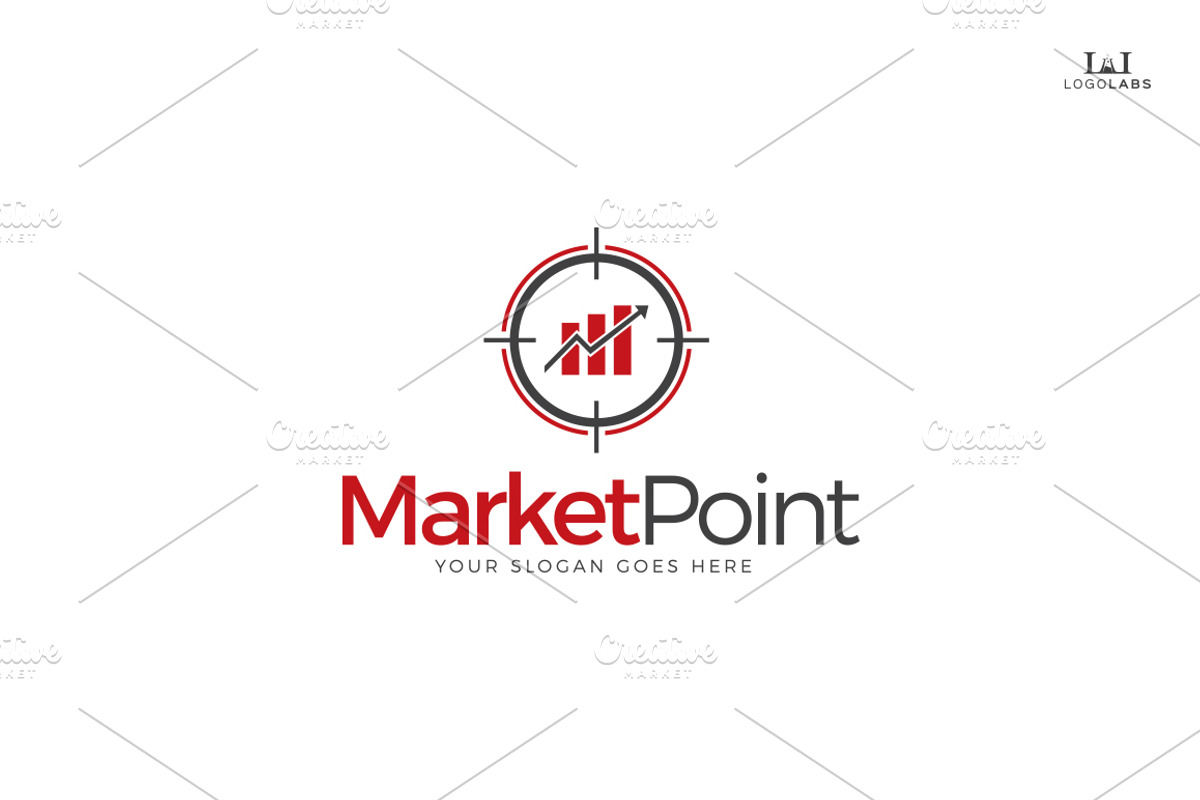 Market Point Logo, a Branding & Logo Template by LogoLabs