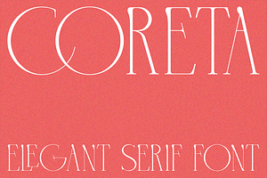 Coreta, a Serif Font by Forberas Club
