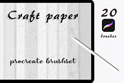 Craft Paper Brushes for Procreate, a Brush Add-On by Liquid Amethyst Art (Thumbnail 1 of 6)