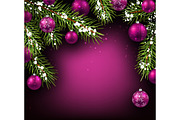 Big violet Christmas & New Year set, a Decorative Illustration by Vjom (Thumbnail 18 of 20)