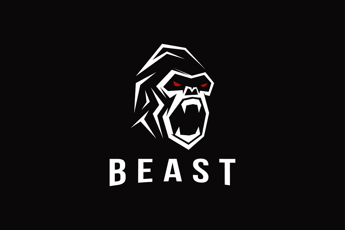 Simple powerful gorilla logo icon, a Branding & Logo Template by DOMHOUZE