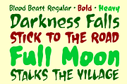 Blood Beast - a scratchy horror font, a Font by Comicraft Fonts (Thumbnail 2 of 6)