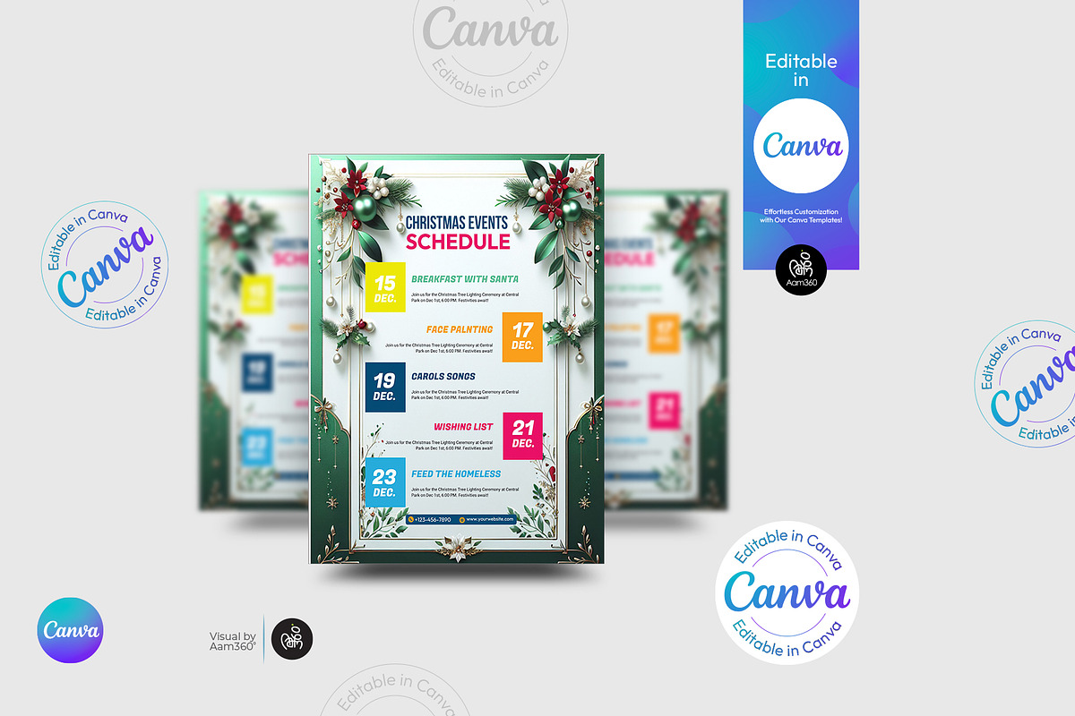 Christmas Flyer Template, a Flyer Template by Aam360 (Photo 4 of 5)