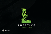 Green Leaf Letter L Logo, a Branding & Logo Template by Bintank Studio (Thumbnail 1 of 2)