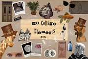 50 Collage Elements PNG, an Object Graphic by Studio Angel Arts (Thumbnail 1 of 3)