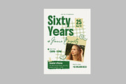 Retro Creative Birthday Invitation, a Card Template by Neermana (Thumbnail 2 of 4)