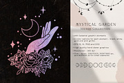 Moon flowers - celestial graphic kit, an Illustration by My Space Garden (Thumbnail 2 of 18)
