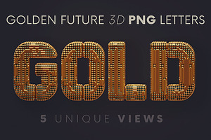 Golden Future - 3D Lettering