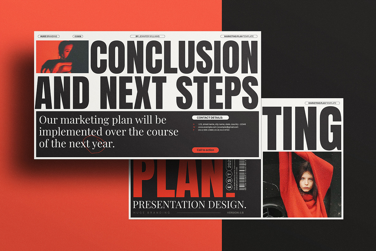 HUGE | Marketing Plan Template, a Presentation Template by ArtisanaAura (Photo 10 of 11)