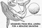 100+ Fine Line Procreate Brushes, a Brush Add-On by BrushArchive (Thumbnail 6 of 10)