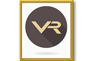 Fine Flat Icon With VR Logo, an Icon by FineArtStudio (Thumbnail 2 of 3)
