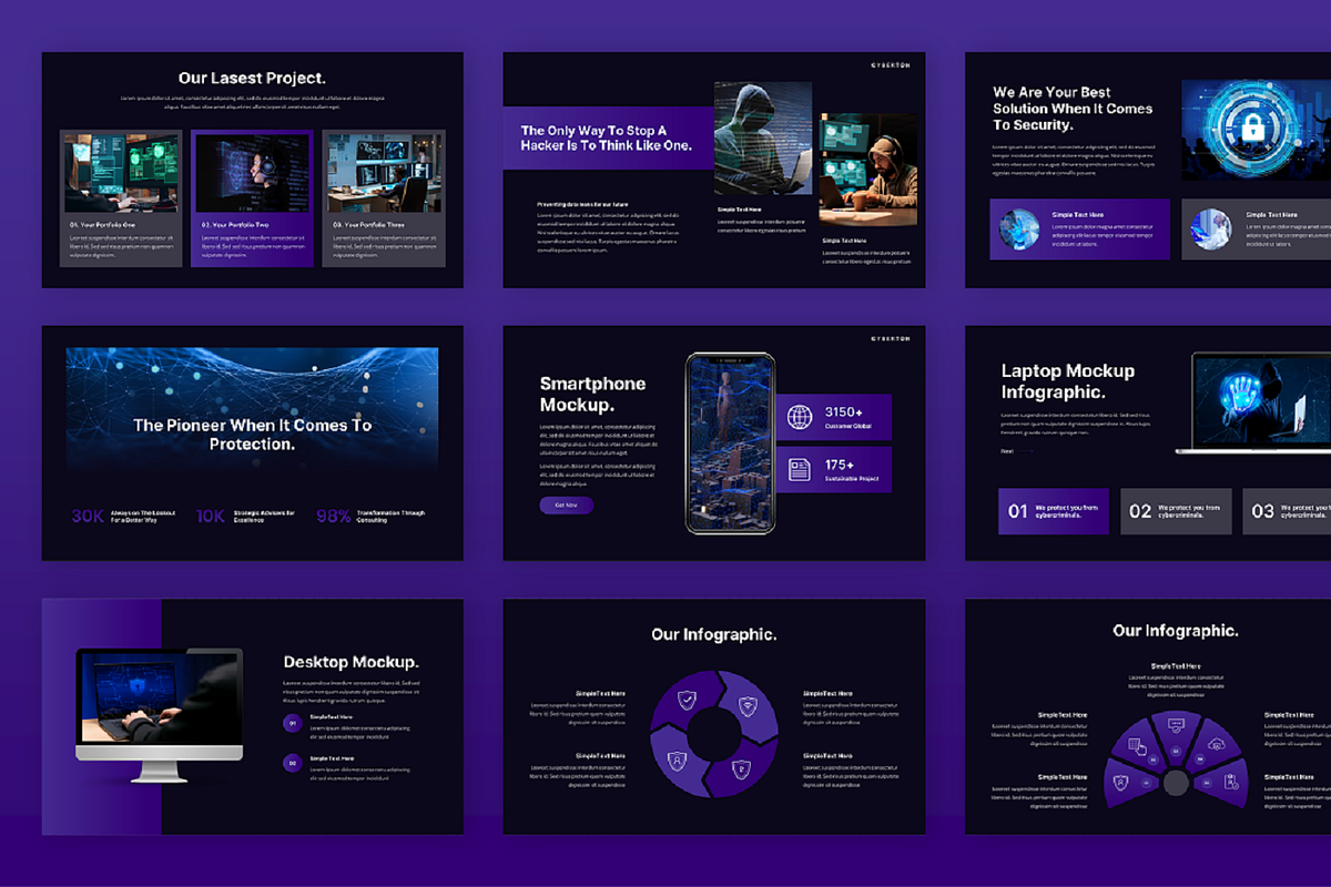 Cyber Security Powerpoint, a Presentation Template by Biwarastudio (Photo 4 of 5)