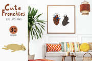 Frenchies, an Animal Illustration by Olillia (Thumbnail 5 of 7)