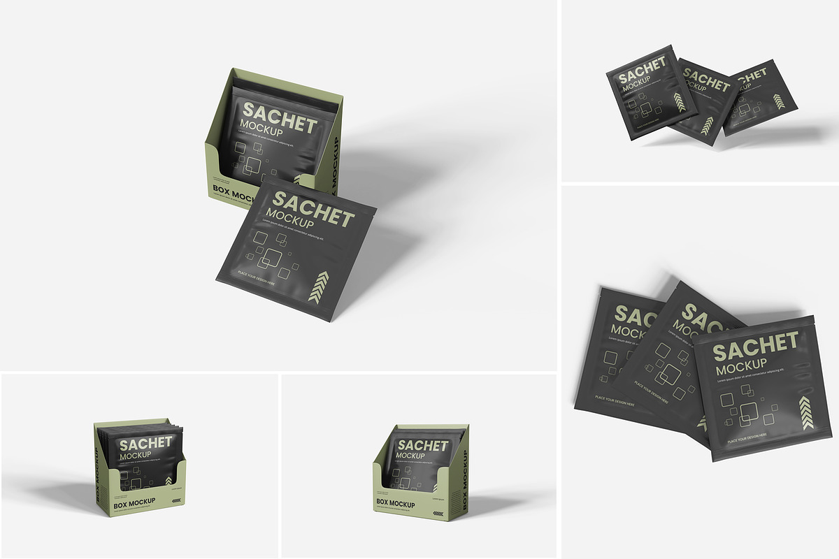 Sachet Mockup, a Product Mockup by Indah (Photo 1 of 6)