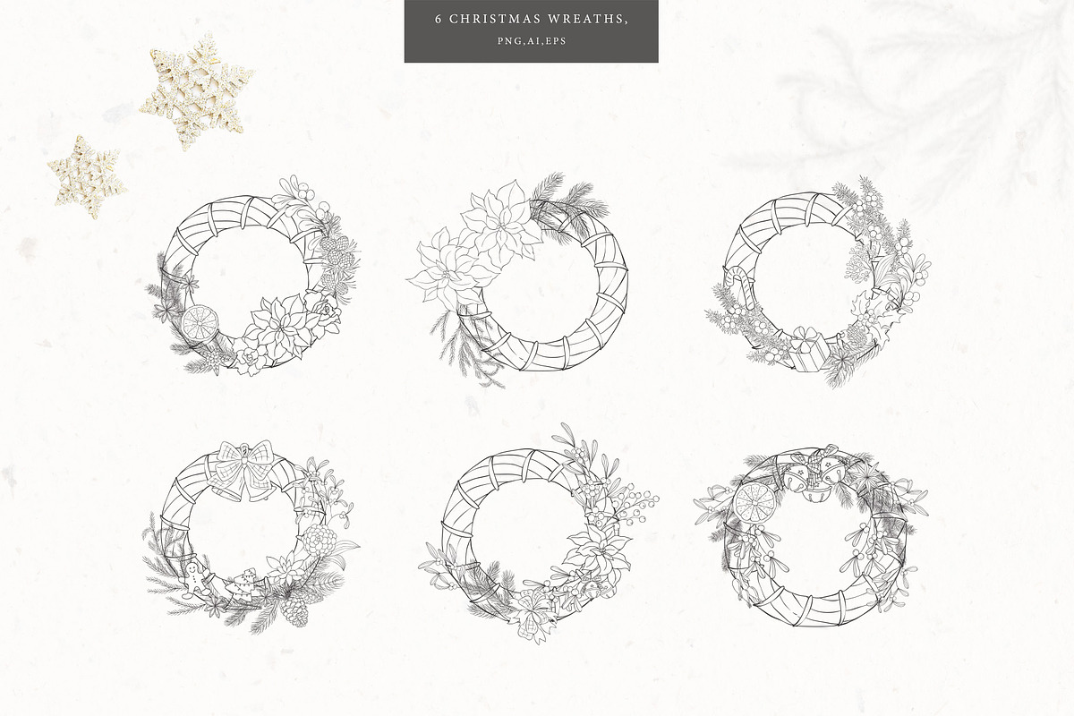 Сool CHRISTMAS Bundle., a Seasonal Illustration by Designwork (Photo 19 of 73)