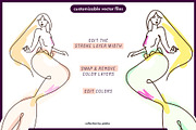 Dreamy Line Art Mermaids, a Person Illustration by Pásha (Thumbnail 6 of 6)