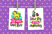 30 Funny Color Cards with Quote, a Card Template by Velliniki (Thumbnail 5 of 5)