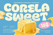 Corela Sweet - Food BoldDisplay Font, a Sans Serif Font by decographstud (Thumbnail 1 of 7)