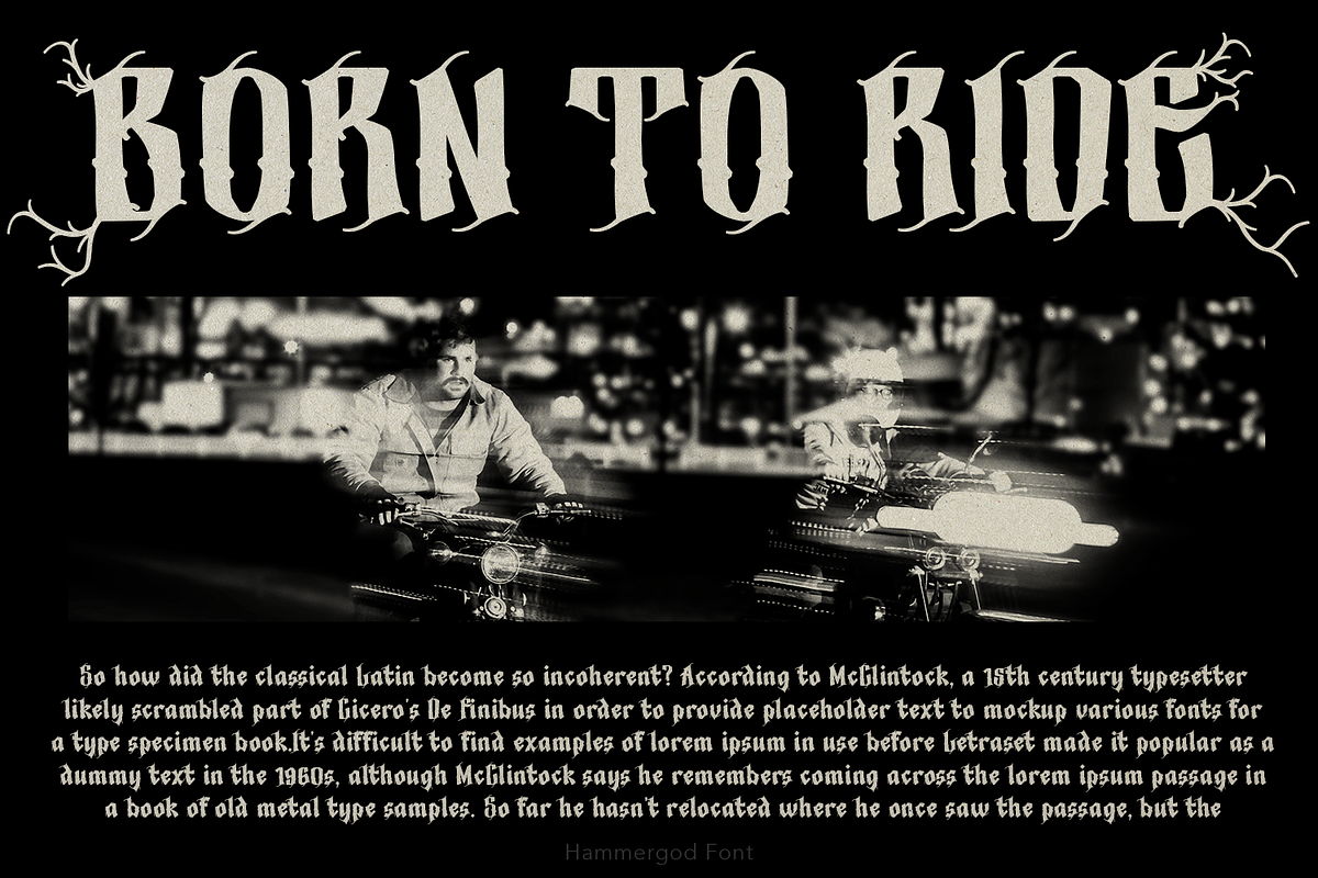 Hammergod Blackletter, a Blackletter Font by TypeClassHeroes (Photo 15 of 16)