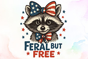 Feral but Free Raccoon 4th of July P, an Illustration by Sublimation Artist (Thumbnail 1 of 9)