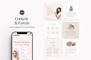 Canva Massage Therapist templates, a Social Media Template by LiliesandBerries (Thumbnail 7 of 21)