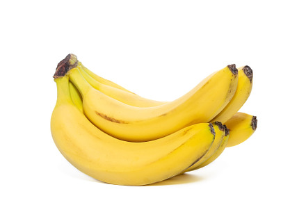 Bunch of bananas isolated on white b, a Food & Drink Photo by AlexBush