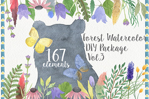 Forest Watercolor DIY