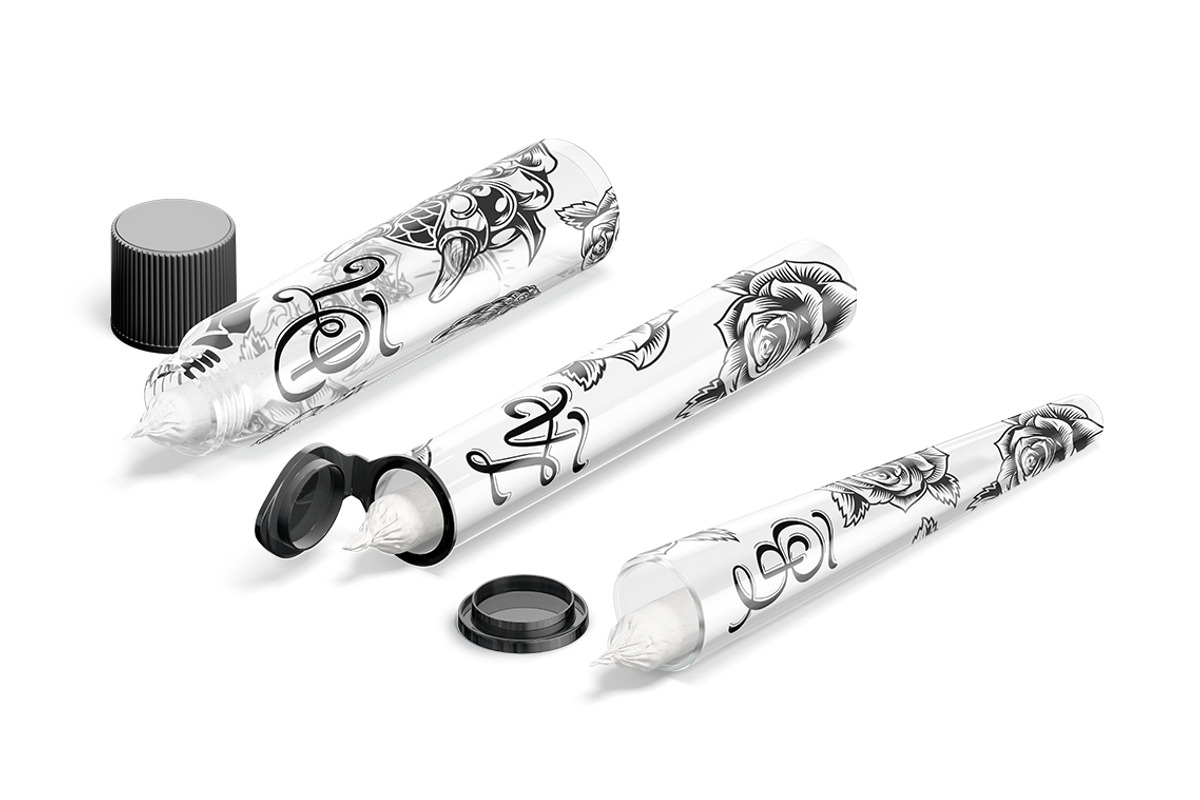 Weed Joint Pre-Roll Tube Mockup, a Packaging Mockup by rebrandy (Photo 9 of 10)