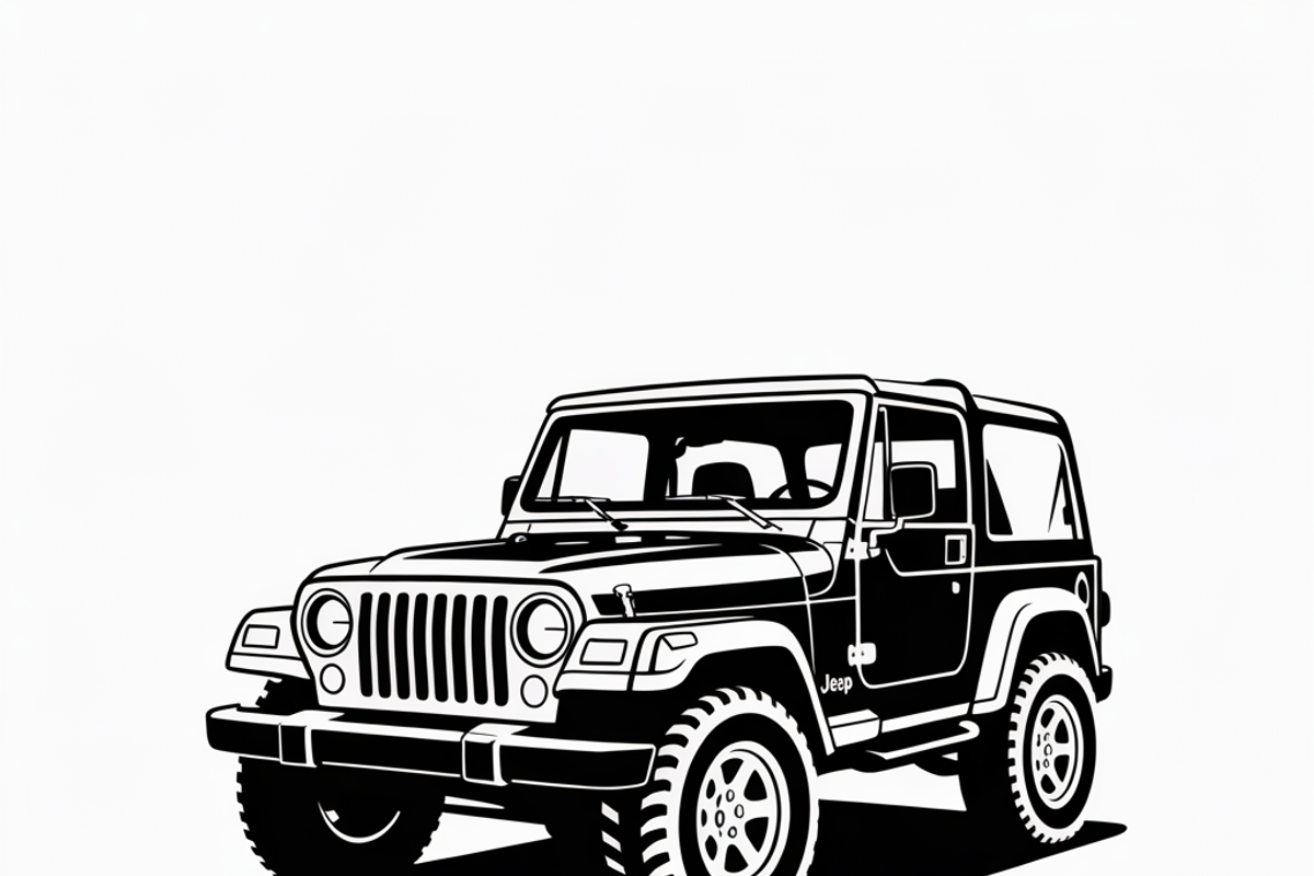Jeep Vector Traveled design, perfect, an Illustration by Amazin_art (Photo 2 of 9)