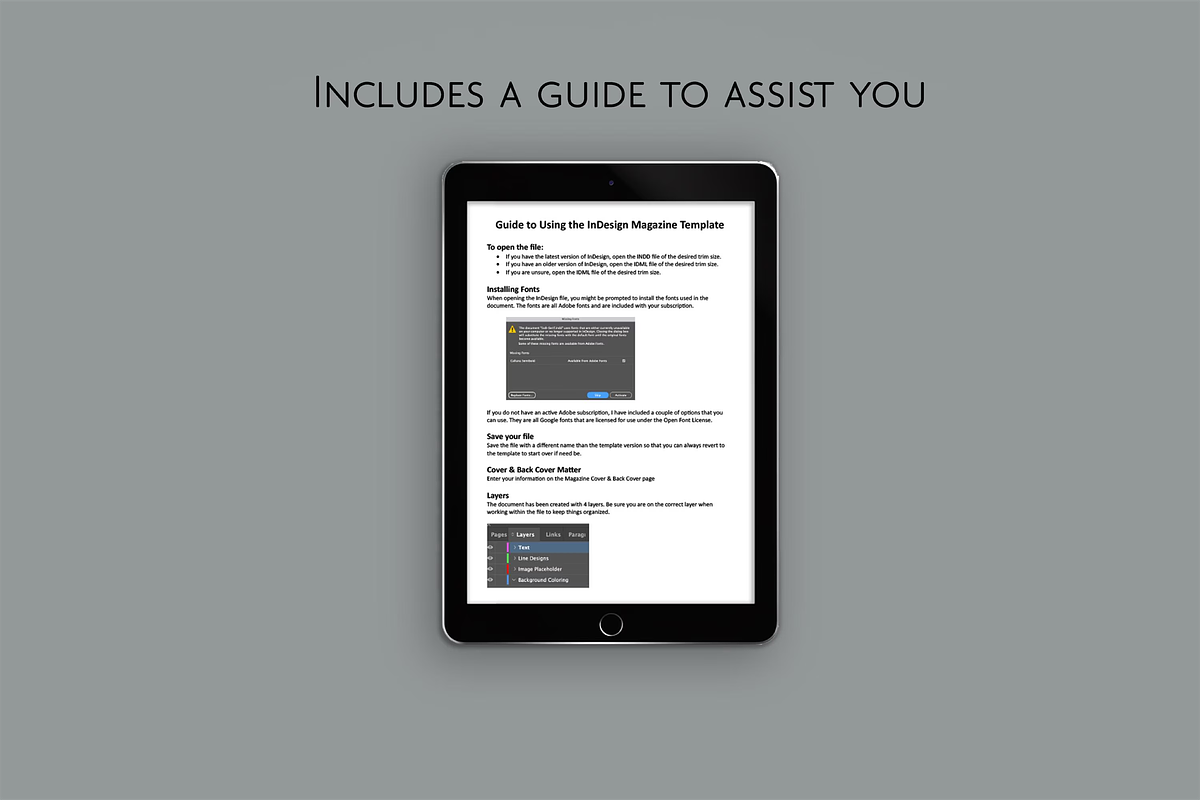 Adobe InDesign Magazine Template, a Magazine Template by Ms Tonia Designs (Photo 10 of 10)