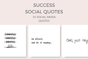 Social Quotes-Success (15 Images), a Social Media Template by Ivory Mix (Thumbnail 1 of 2)
