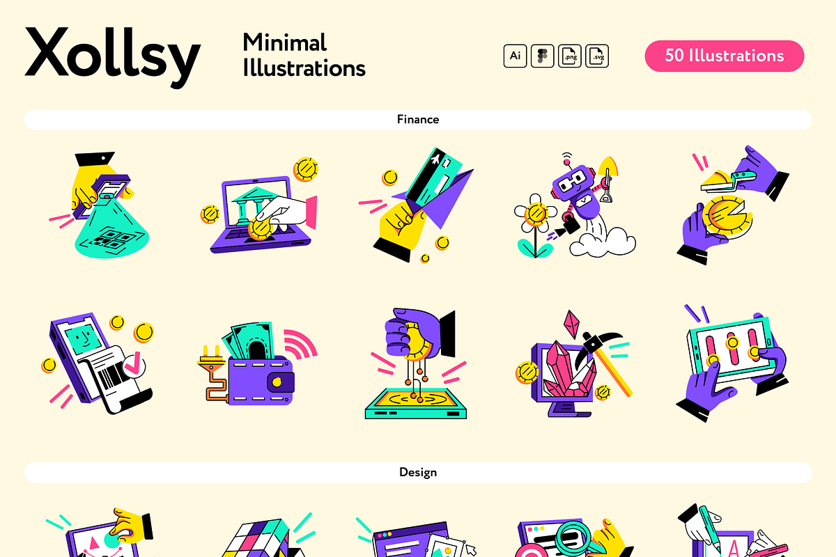 Xollsy Flat Vector Illustrations, an Empty State Illustration by Welovegraphics (Photo 7 of 7)