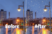 20 Realistic Rain Overlays, a Texture Graphic by youtoview (Thumbnail 6 of 9)