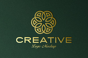 Luxury Gold Foil Logo Mockup, a Mockup by Smart Works