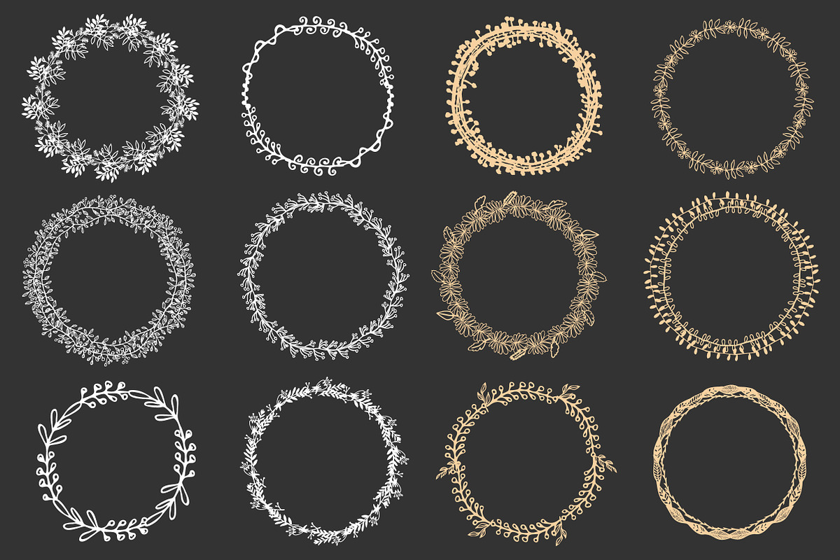 Hand drawn Floral Clipart Collection, a Background Graphic by IRSYART (Photo 15 of 18)